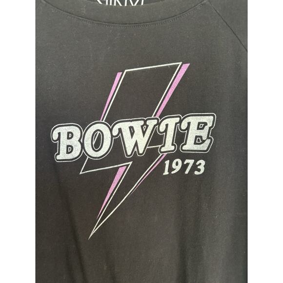 Torrid Vinyl Icons David Bowie T-shirt Size 2 Size 2X 18/20 Bolt Punk Grunge - Picture 3 of 6